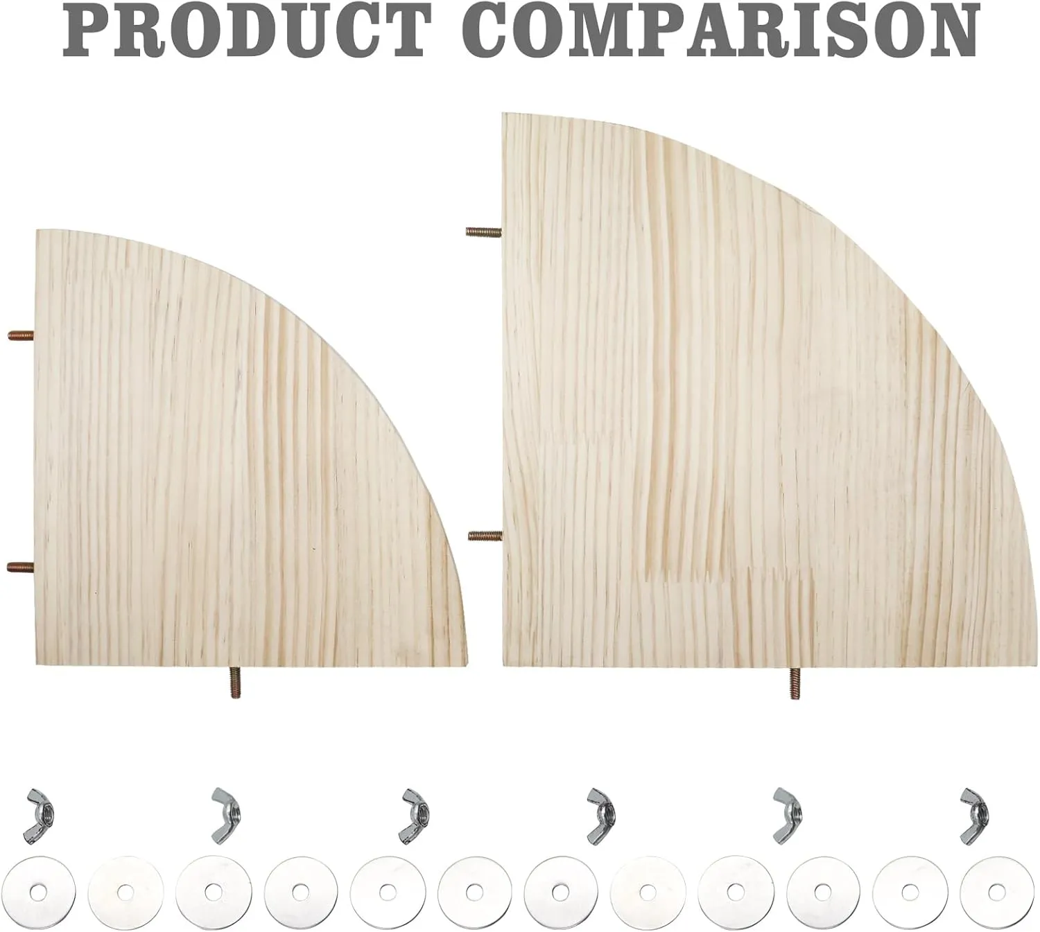 11.8  11.8 Inches Large Bird Perch Stand Platform, Natural Wooden Small Animals Cage Accessories, Rectangle Stand Perch Shelf for Parrot Parakeet Cockatiel Rat Hamster Guinea Pig Conure Chinchillas