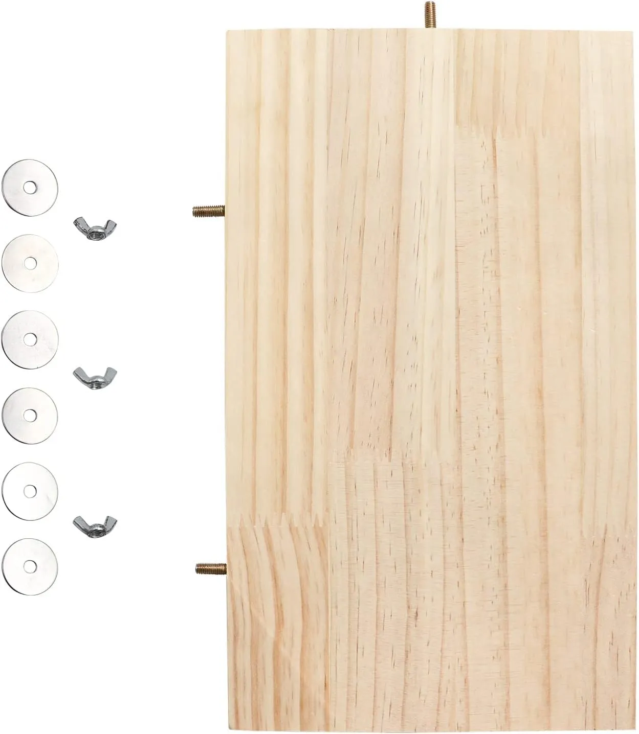 13.67.9 Inches Large Bird Perch Stand Platform, Natural Wooden Small Animals Cage Accessories, Rectangle Stand Perch Shelf for Parrot Parakeet Cockatiel Rat Hamster Guinea Pig Conure Chinchillas