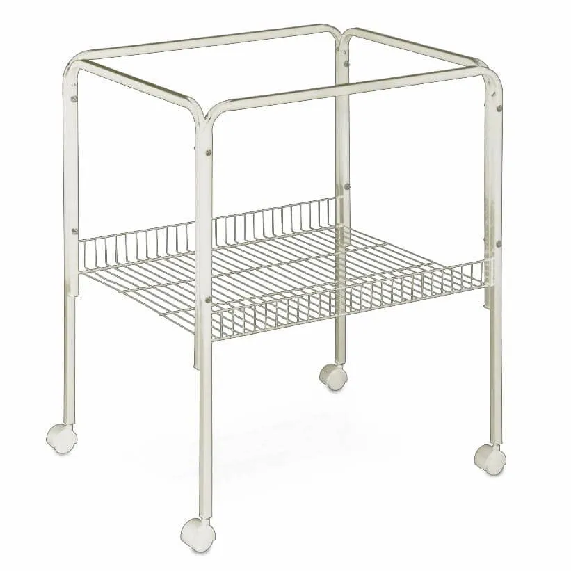 A&E Cage Company Universal Stand for 18X18 and 18X14 Bird Cages - White - 28 In Tall - 2 Pack