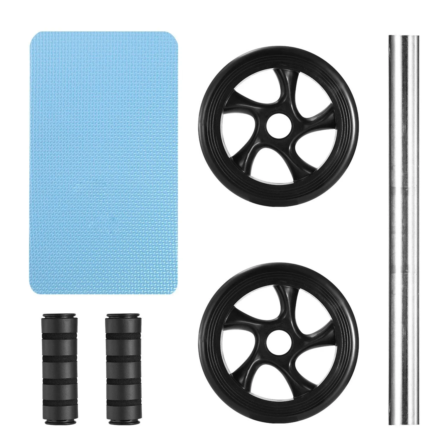 Ab Roller Wheel Fitness Exercise with Knee Pads