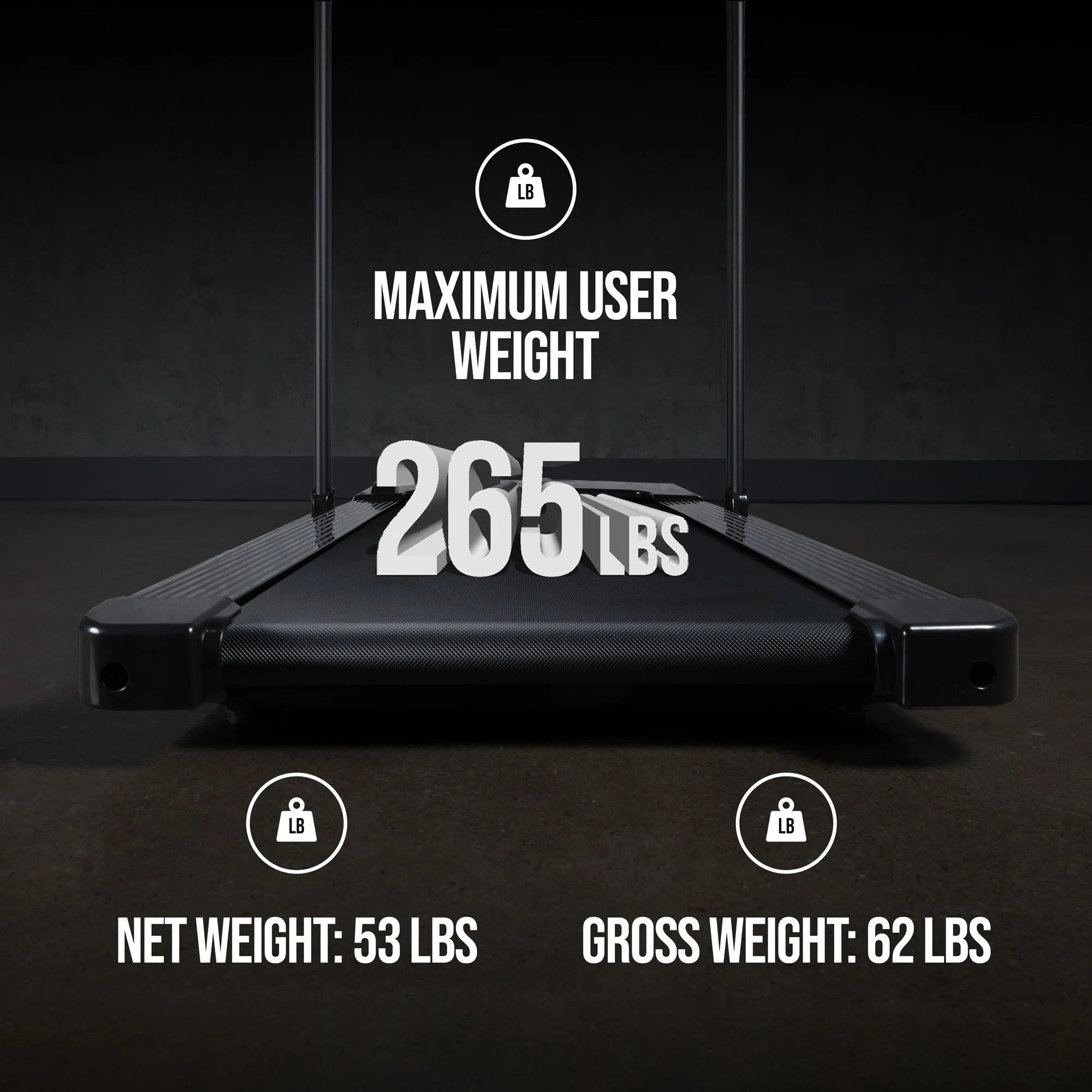 AmStaff Fitness 2-in-1 Walking Pad - Under Desk Foldable Treadmill