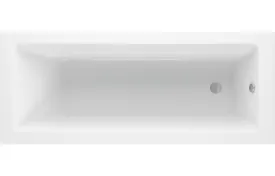 ASCOT Supercast Square Single Ended Bath - 1700x700 and 1700x750mm