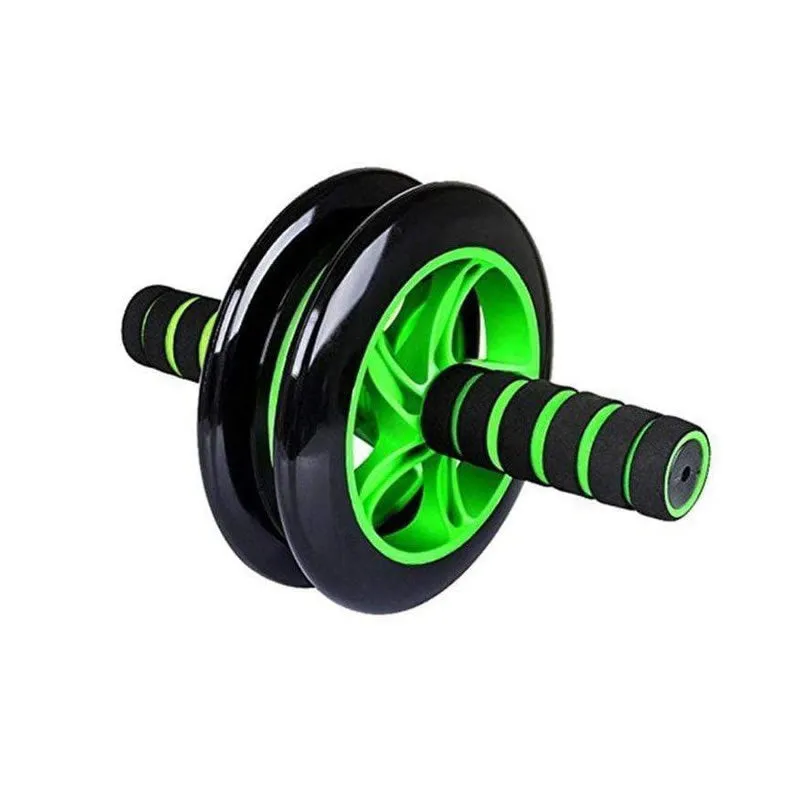 Double Wheel Total Body Roller With Knee Pad
