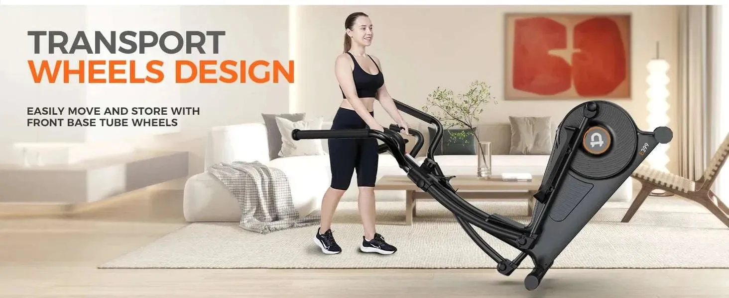 Elliptical Machine, Elliptical Exercise Machine with 16-Level Resistance&Hyper-Quiet Magnetic Driving System, Elliptical
