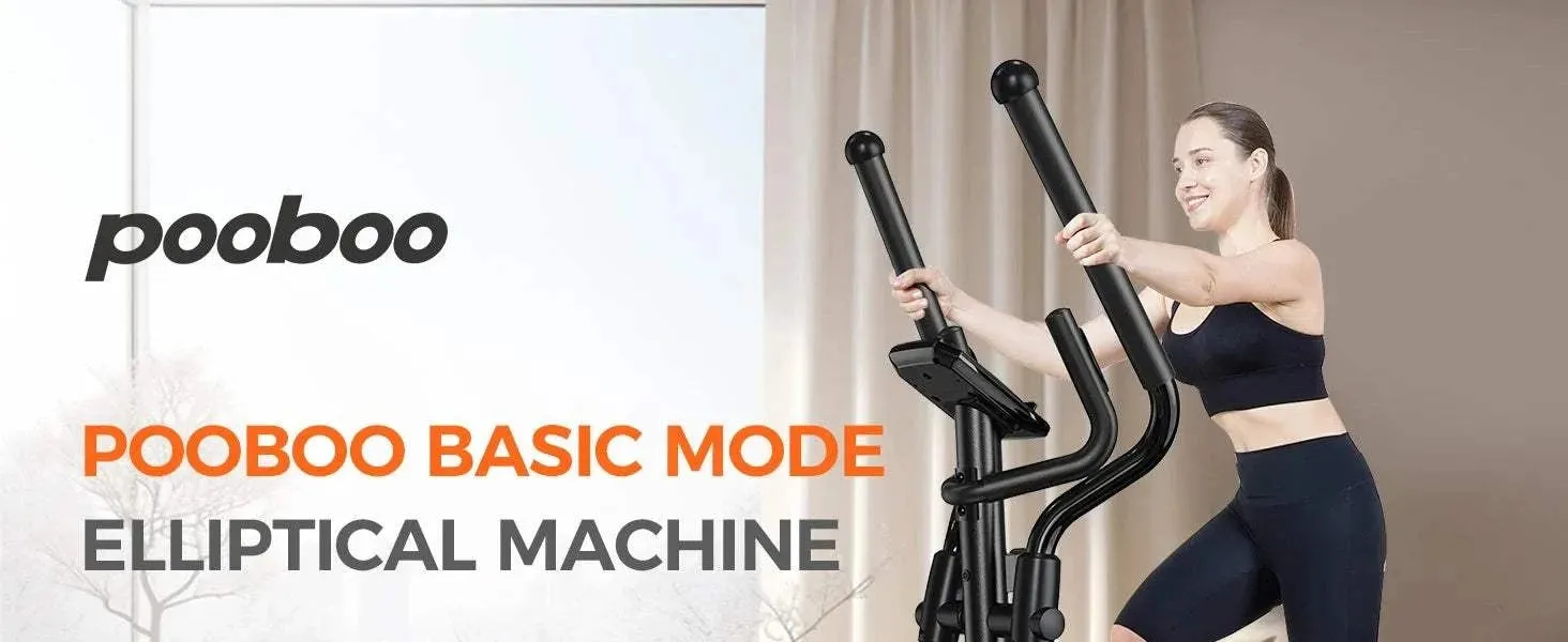 Elliptical Machine, Elliptical Exercise Machine with 16-Level Resistance&Hyper-Quiet Magnetic Driving System, Elliptical