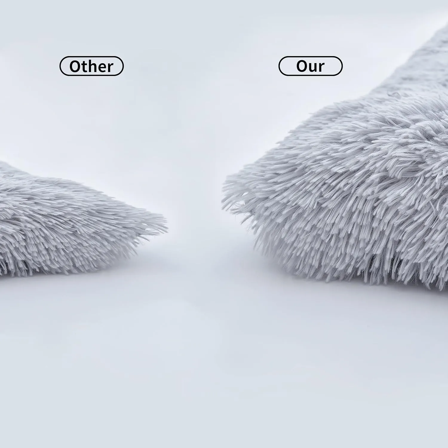 Gavenia Dog Bed Crate Pad, Dog beds for Medium Dogs with Reversible Bottom,Reversible&Washable Cushion for Large Dogs and Cats,Dog Mats for Sleeping and Anti Anxiety (24 x 18 x 3 inch, Grey)