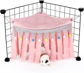 Guinea Pig Hideout - Pink, Suitable for Guinea Pigs, Rabbits, Chinchillas & Hamsters - No Metal Fences