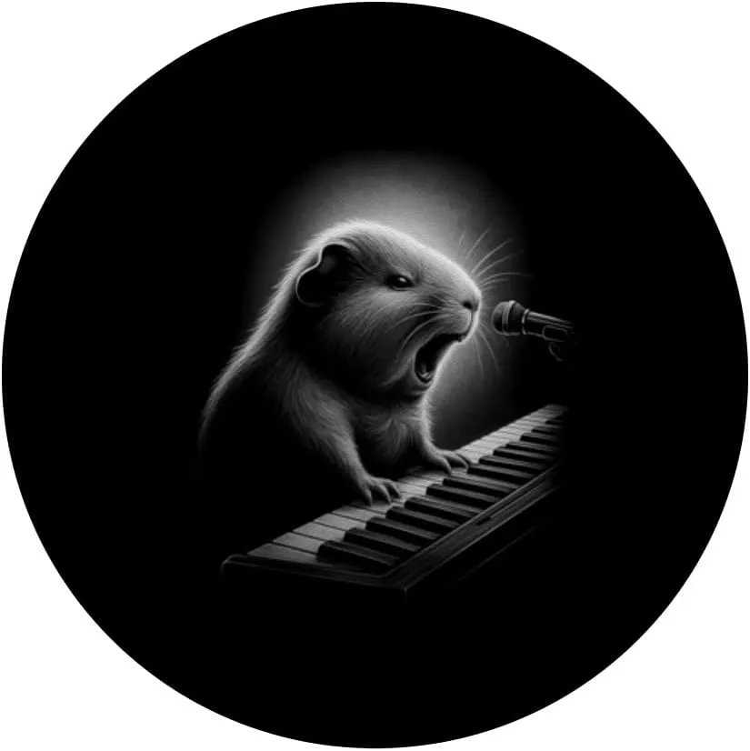 Guinea Pig Playing Keyboard Piano Player Pet Lover PopSockets Adhesive PopGrip