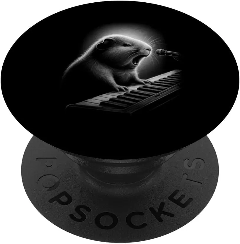 Guinea Pig Playing Keyboard Piano Player Pet Lover PopSockets Adhesive PopGrip