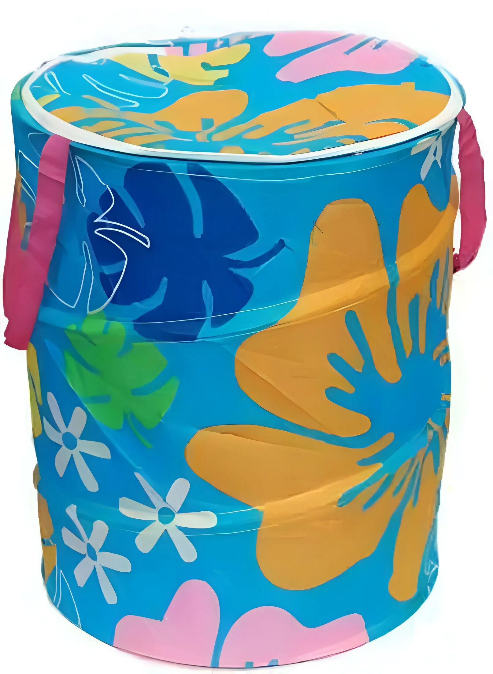 HOMEGLARE Foldable Laundry Basket for Clothes (Random Colour, Single Pc)