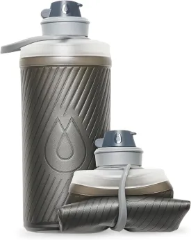HydraPak Flux - Collapsible Backpacking Water Bottle (750ml, 1L, 1.5L) - BPA Free, Ultra Light, Spill-Proof Twist Cap