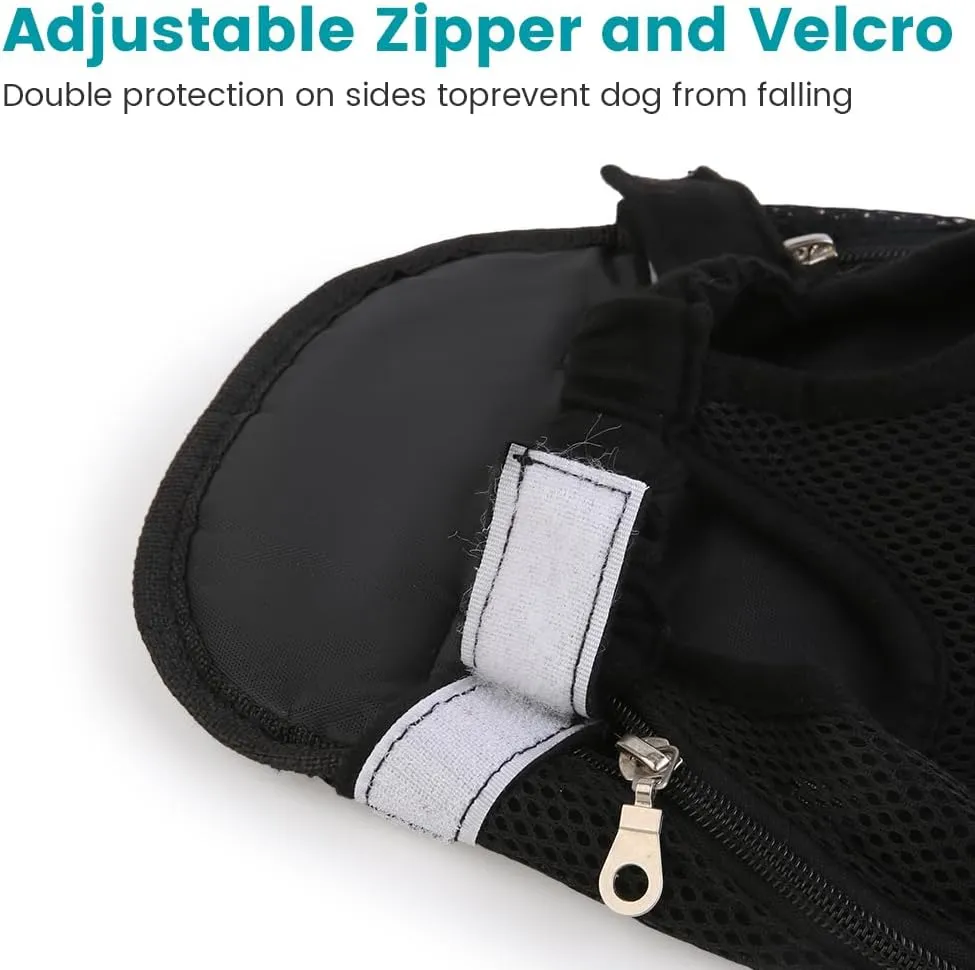 Inspack Dog Cat Backpack Carrier, Dog Carrier Backpacks for Small Medium Dogs, Pet Dog Front Chest Carriers Backpack, Puppy Carrier Sling Backpack, Holder Papoose for Baby Cat BodyMedium Size