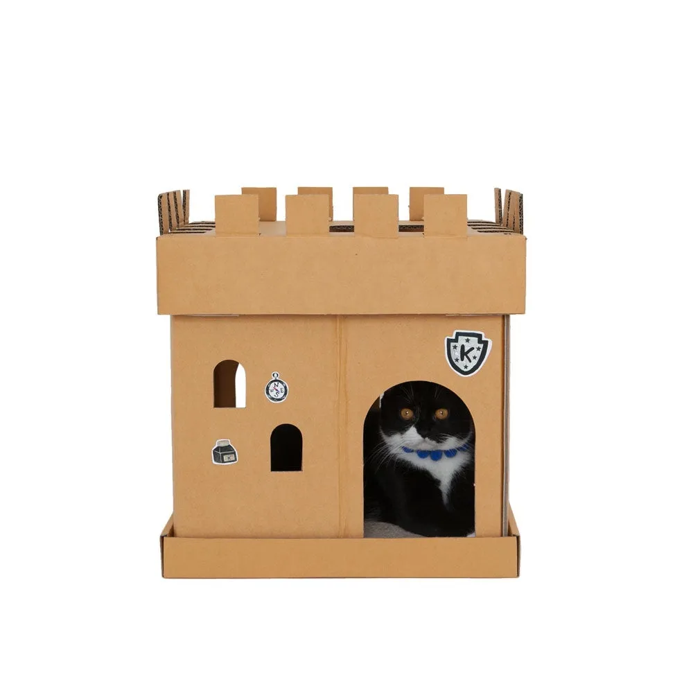 Kafbo Castle Cat Cube With The Knight Sticker (The Tuxedo Cat)