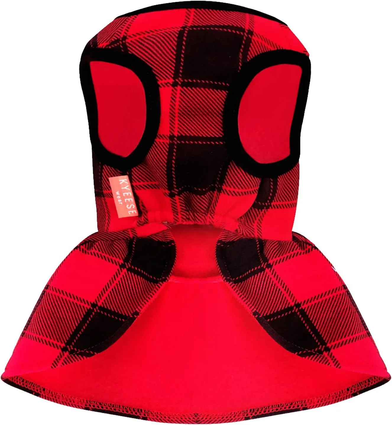 KYEESE Christmas Dog Dress - Red Buffalo Check with Bowtie - Small