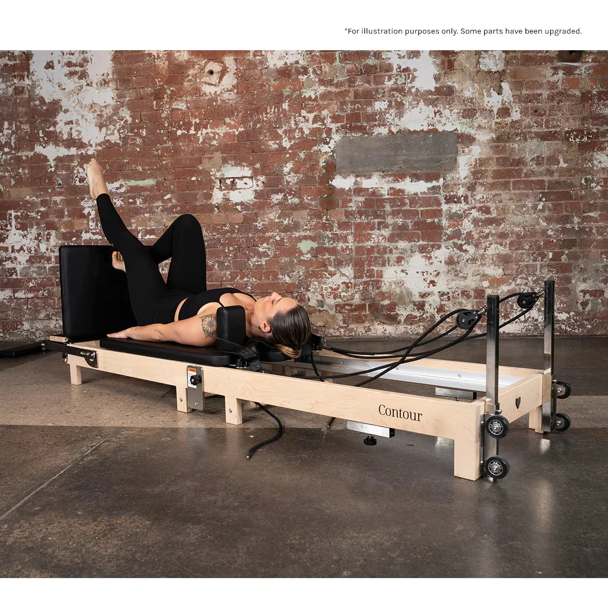 Lifespan Fitness Contour Folding Wooden Pilates Reformer Set