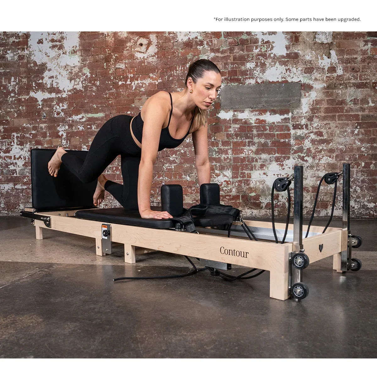 Lifespan Fitness Contour Folding Wooden Pilates Reformer Set