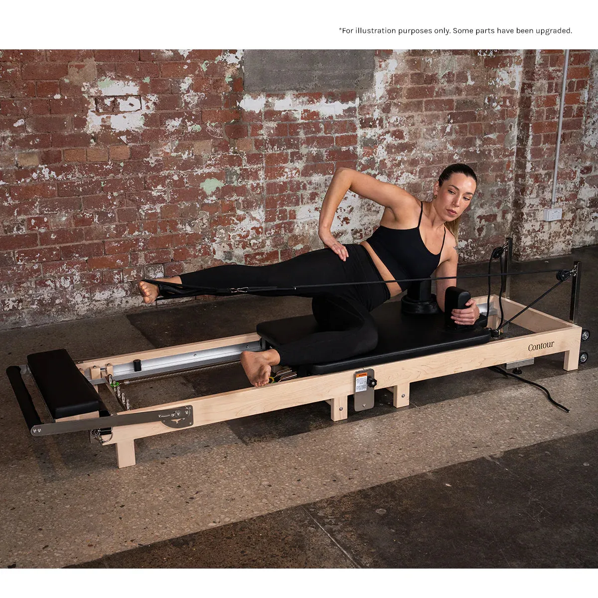 Lifespan Fitness Contour Folding Wooden Pilates Reformer Set