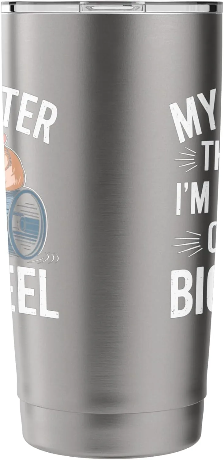 My Hamster Thinks I'm Kind Of A Big Wheel Stainless Steel Insulated Tumbler