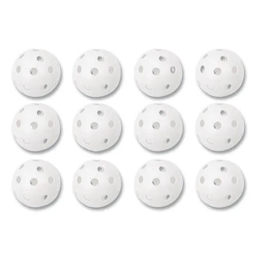 Plastic Baseballs, 9" Diameter, White, 12/set