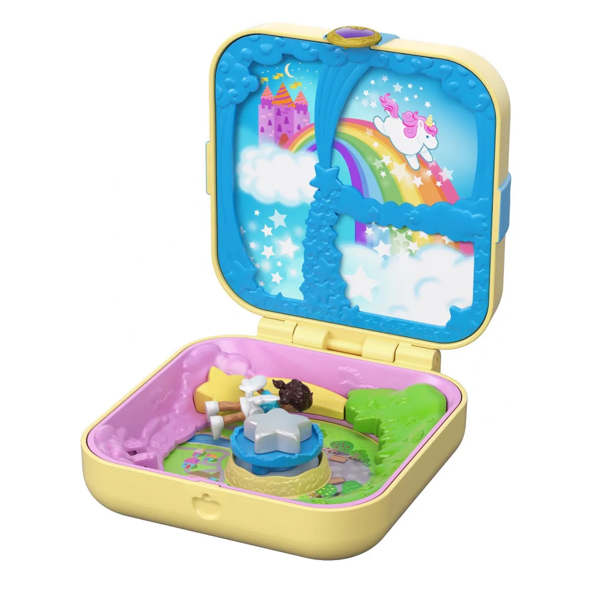 Polly Pocket Hidden Hideouts Unicorn Utopia with 3 Hidden Surprises 74587