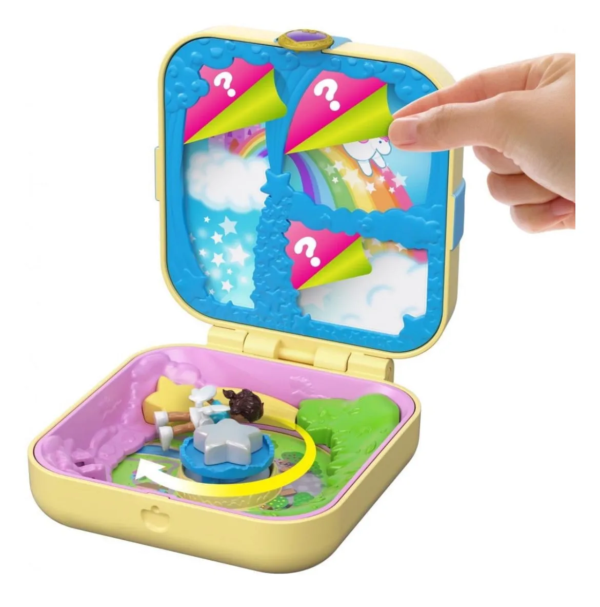 Polly Pocket Hidden Hideouts Unicorn Utopia with 3 Hidden Surprises 74587