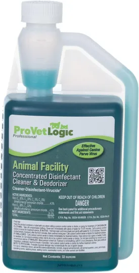 ProVetLogic Animal Facility Disinfectant Cleaner & Deodorizer (Concentrated) - 32oz AcuPro Bottle