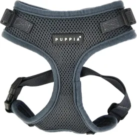 Puppia RiteFit Dog Harness Mesh Over-The-Head All Season No Pull No Choke Walking Training Adjustable Neck & Chest for Small & Medium Dog - Grey - Small
