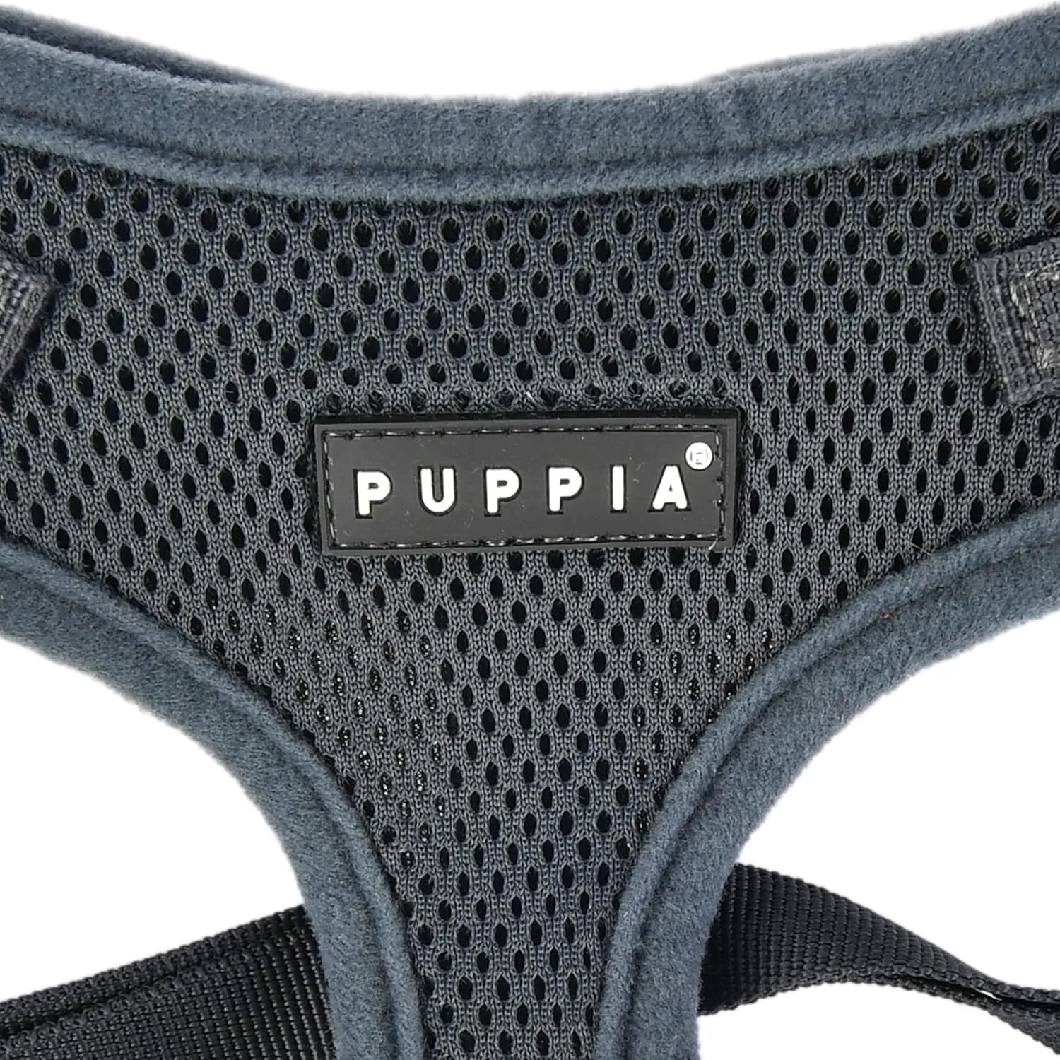 Puppia RiteFit Dog Harness Mesh Over-The-Head All Season No Pull No Choke Walking Training Adjustable Neck & Chest for Small & Medium Dog - Grey - Small