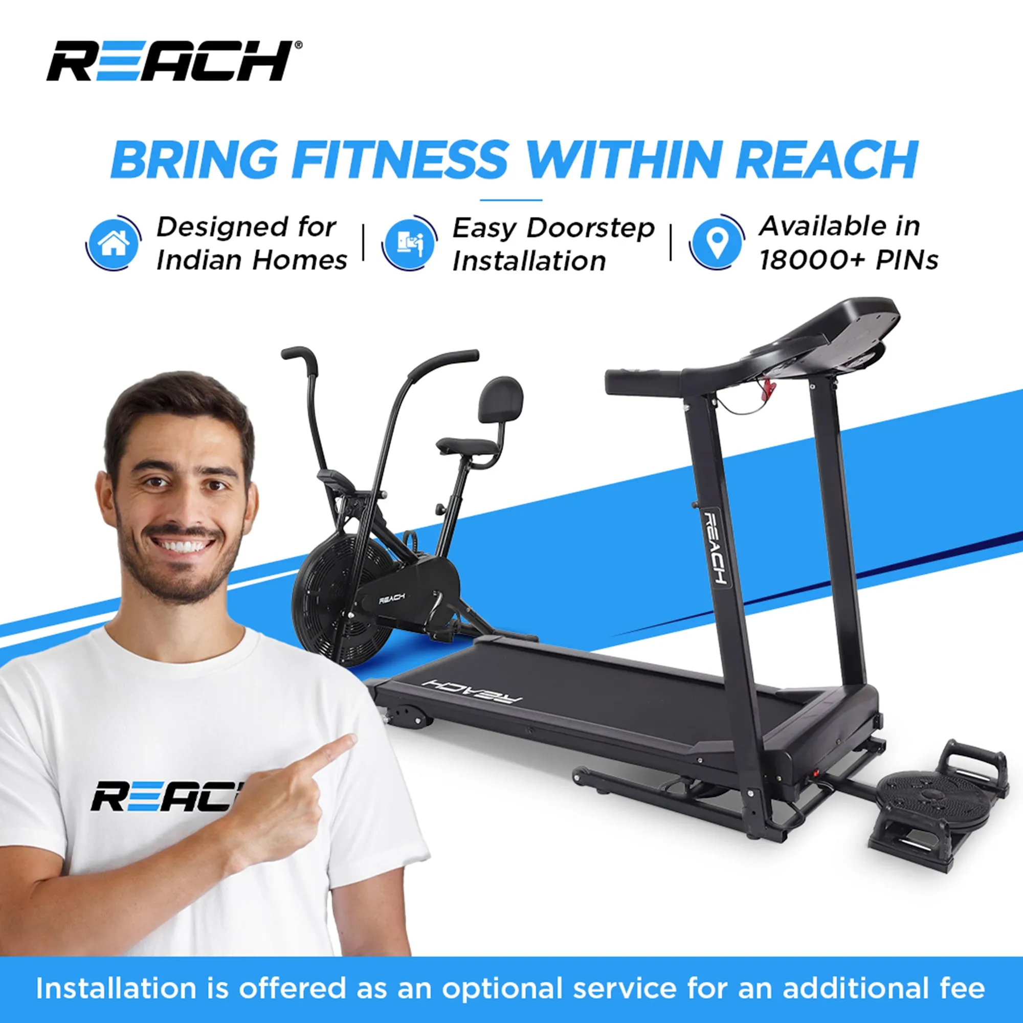Reach Contempo Foldable Exercise Cycle Perfect for Home Gym | X-Bike | Best Exercise Bike for Full Body Cardio Workouts.