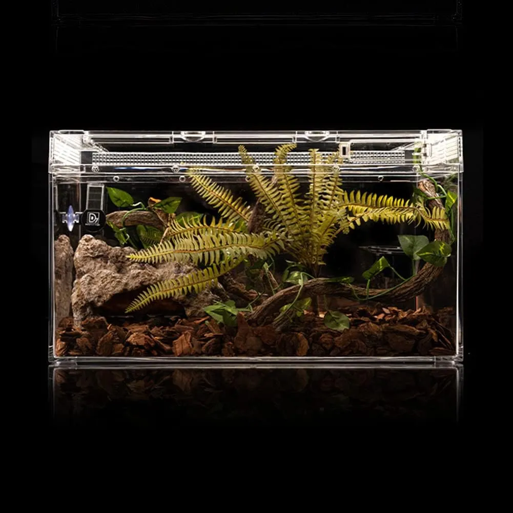 Reptile Simulation Rock Cave Hideouts Terrarium Habitat Dcor Bearded Dragon Hideout for Turtles Lizards Snakes Crab (Medium)