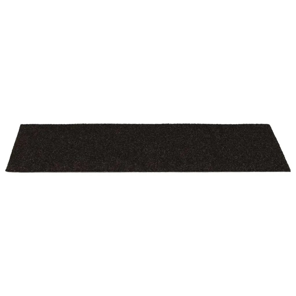 Self-adhesive Stair Mats Rectangular 15 pcs 60x25 cm Dark Brown