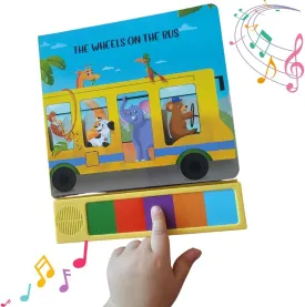 The Wheels on The Bus Interactive Music Toy for Toddlers, Sound Book for Young Kids