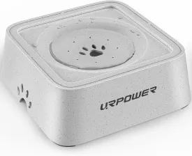 URPOWER 2.5L Dog Water Bowl 85oz Large Capacity No Spill Dog Bowl Cat Water Bowl with Eco-Friendly Material Slow Water Feeder Pet Water Dispenser Vehicle Carried Travel Water Bowl for Dogs, Cats &Pets