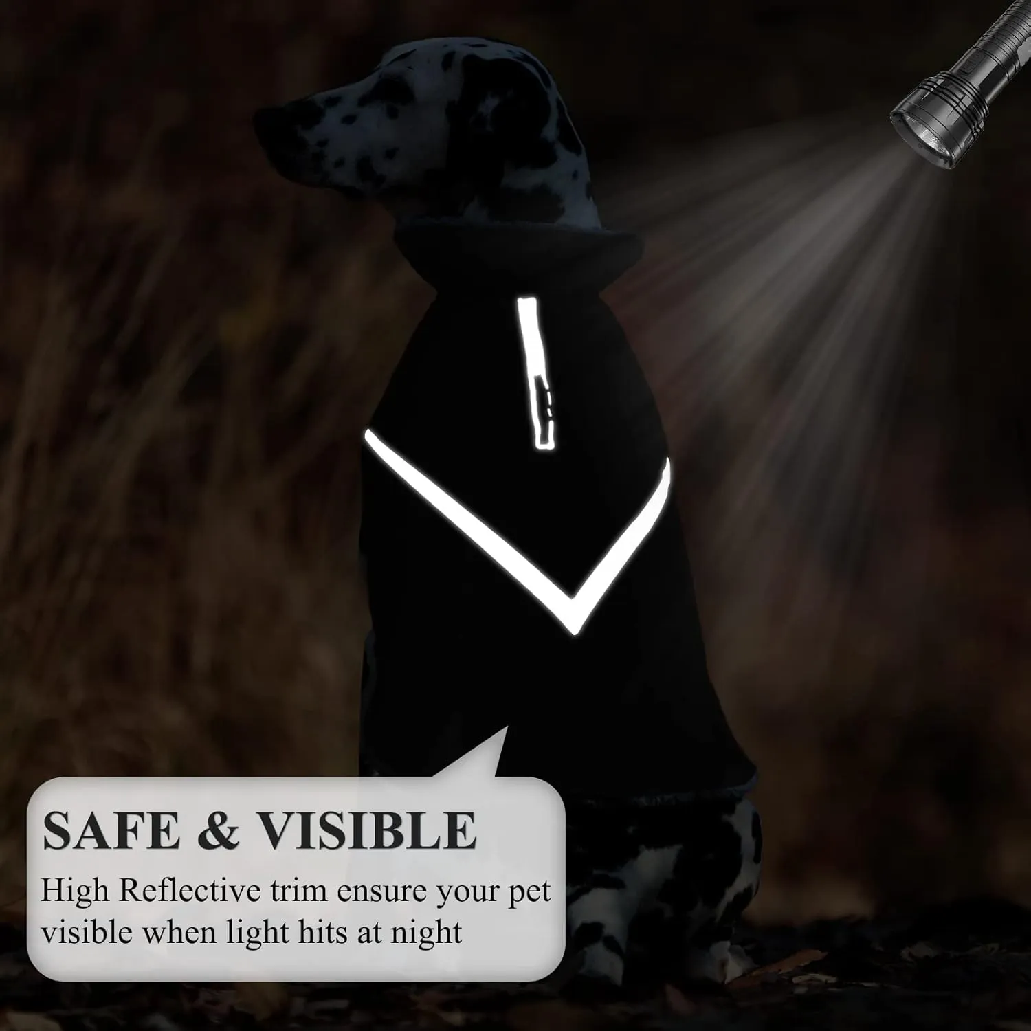 VIVAGLORY Cozy Water-Repellent Windproof Dog Vest Winter Coat, Warm Pet Apparel for Cold Weather Dog Jacket for Small Medium Dogs with Furry Collar, Black, M