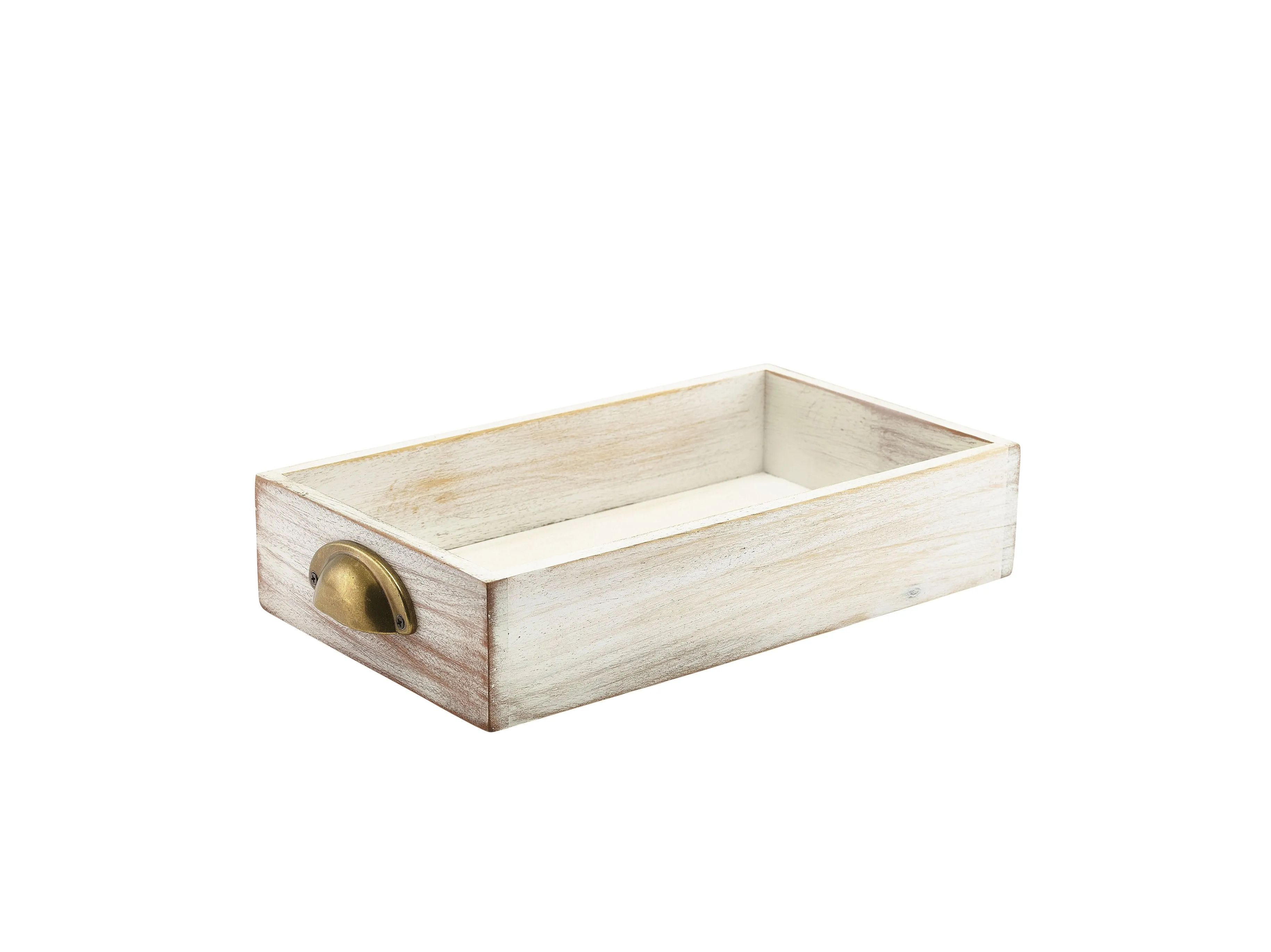 White Wash Acacia Wood Display Drawers GN 1/3