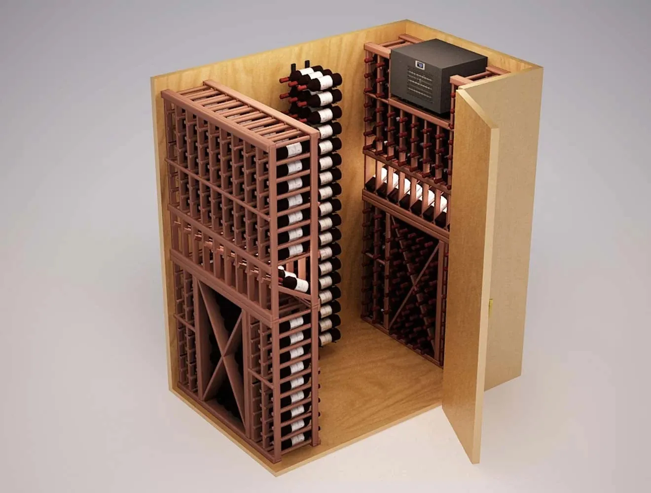 Wine-Mate Self-Contained Wine Cellar Cooling System, Bottom Air Flow, 90 cu ft cooling capacity,